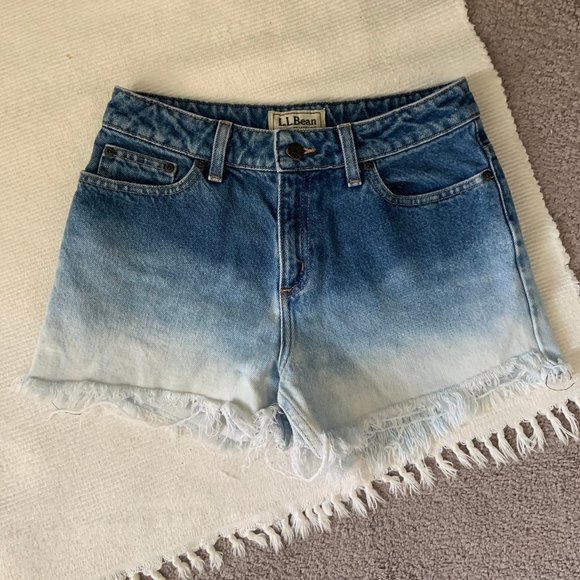 L.L. Bean Pants - LL Bean Vintage High Rise Distress Bleached Shorts